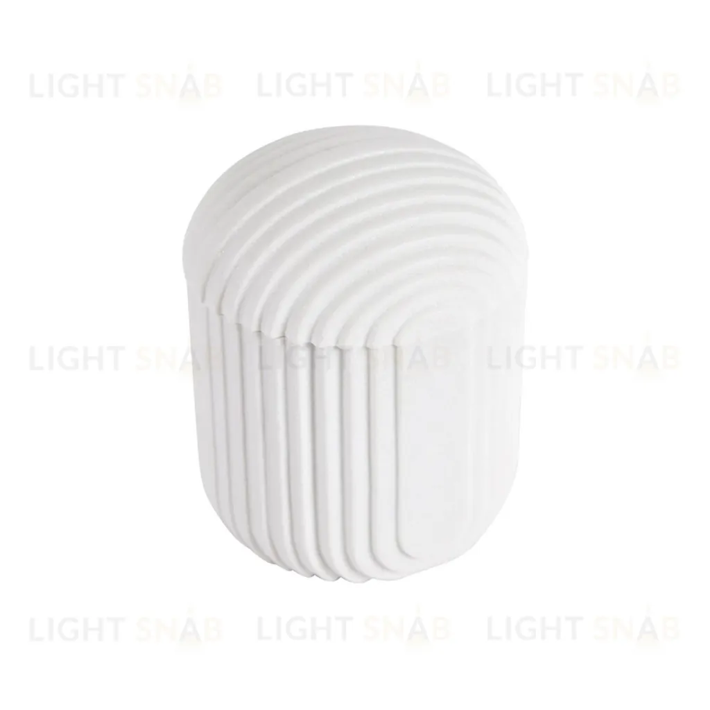 Белая банка из искусственного камня Ateneas 109593