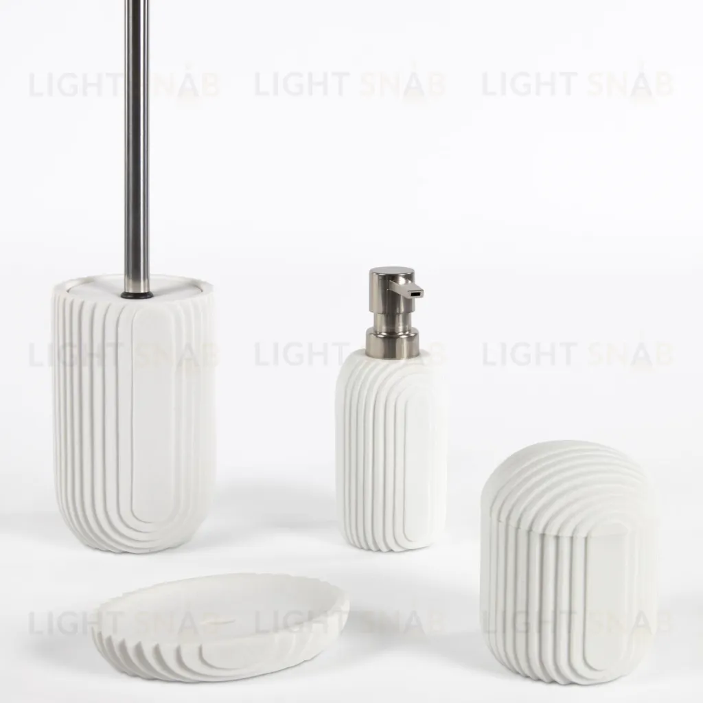 Мыльница из белого искусственного камня Ateneas 109592