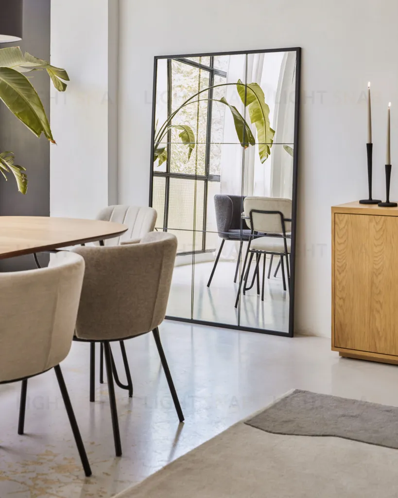 Ulrica Зеркало из черного металла 100 x 160 см 118032