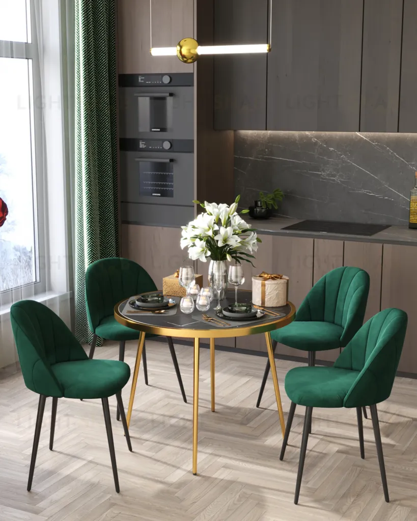 Стул Логан SN велюр зелёный УТ000042201