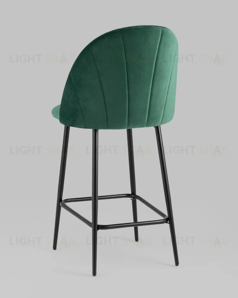 Стул полубарный Логан SN велюр зелёный УТ000042211