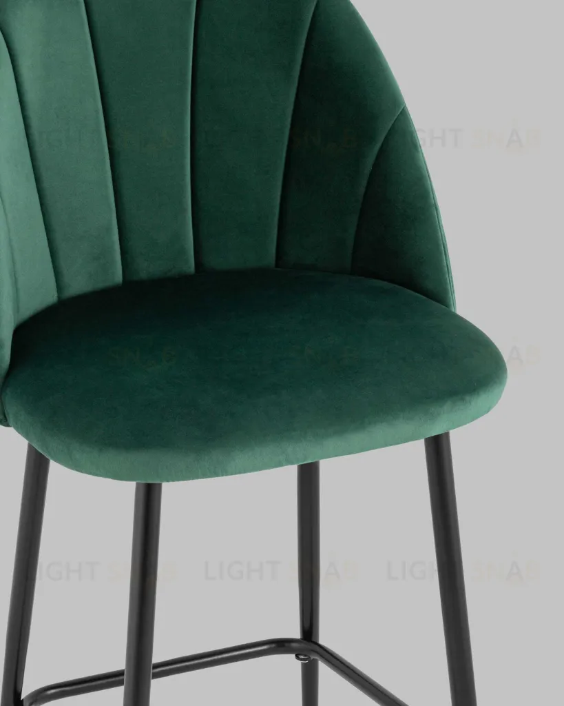 Стул полубарный Логан SN велюр зелёный УТ000042211