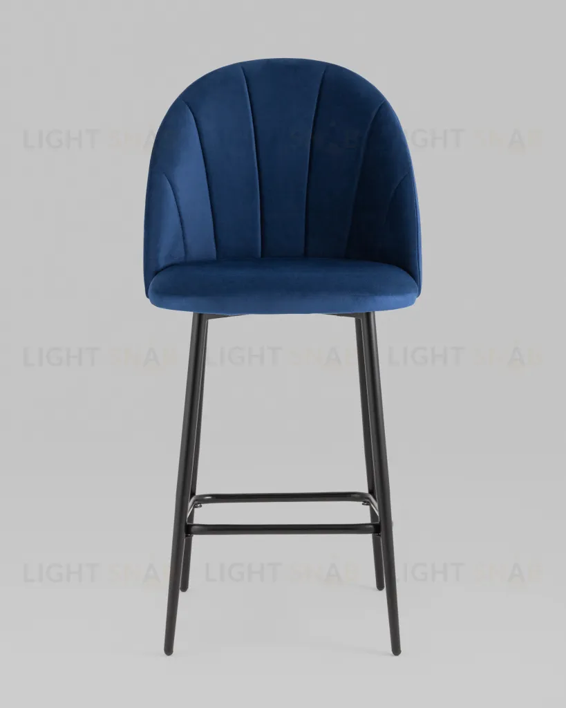 Стул полубарный Логан SN велюр синий УТ000042214
