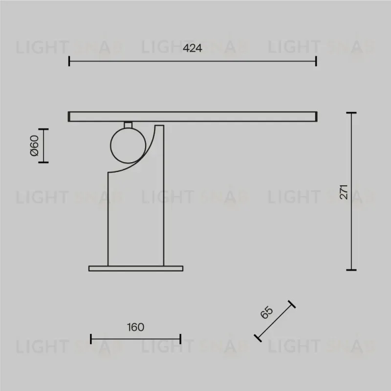 Настольная лампа Maytoni MOD467TL-L9BS3K 