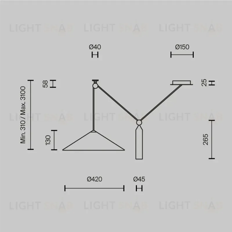 Подвесной светильник Maytoni P080PL-01B P080PL-01B