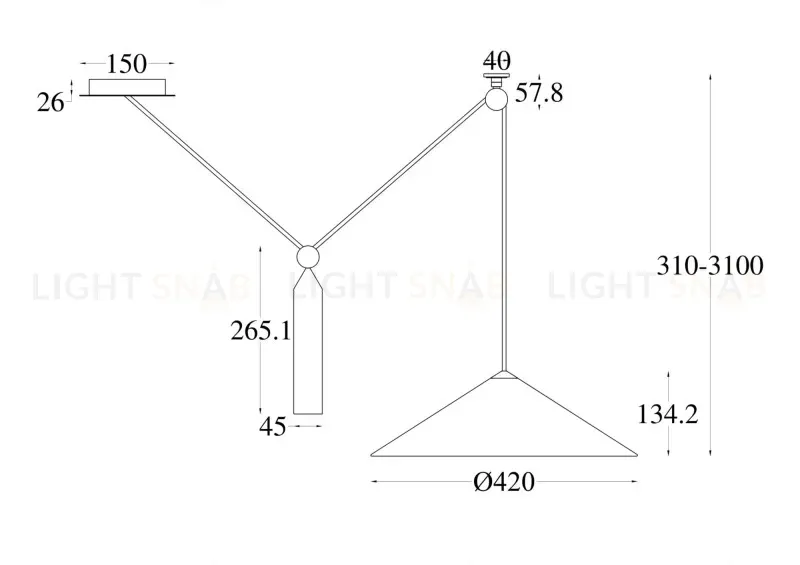 Подвесной светильник Maytoni P080PL-01B P080PL-01B