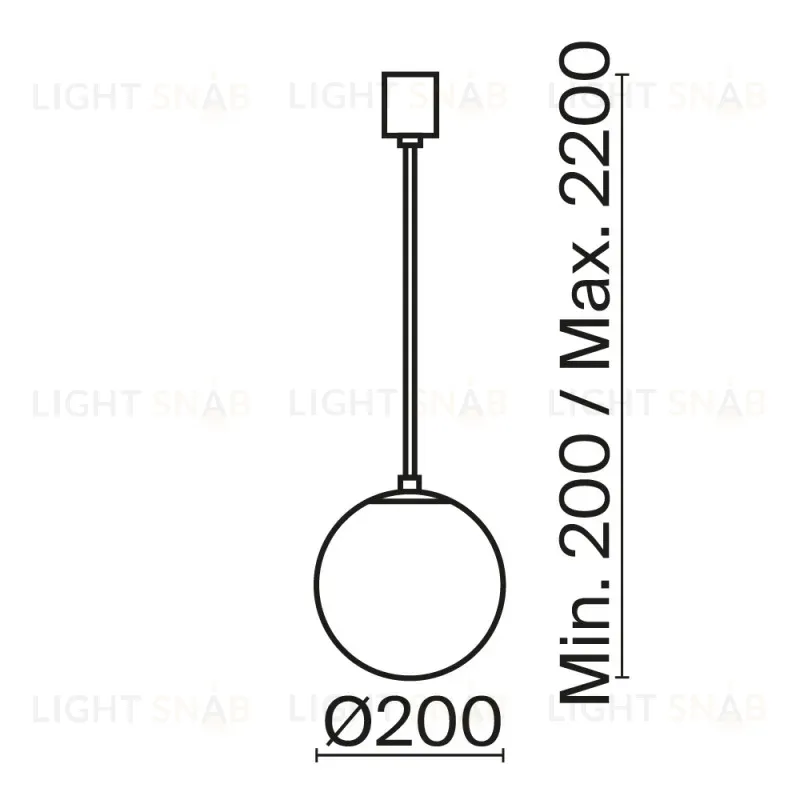 Подвесной светильник Maytoni P039PL-5W4K-20-B P039PL-5W4K-20-B