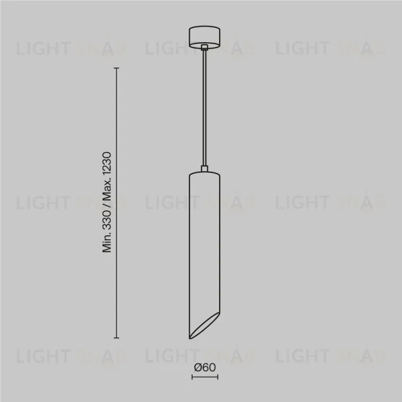 Подвесной светильник Maytoni P044PL-01-30GU10-B P044PL-01-30GU10-B