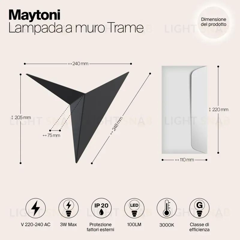 Бра Maytoni C808WL-L3B C808WL-L3B