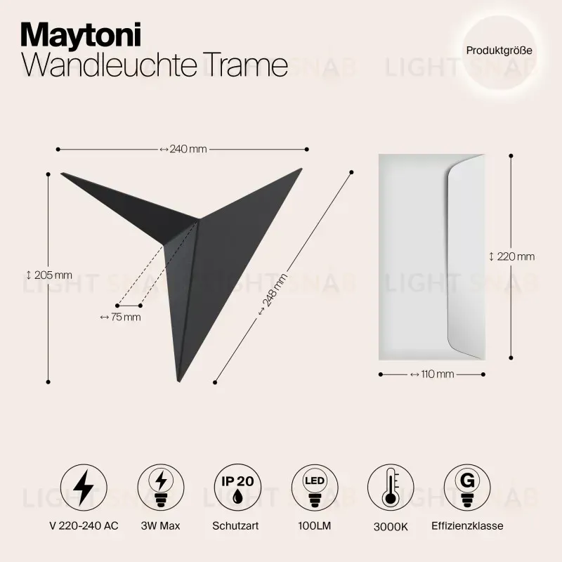 Бра Maytoni C808WL-L3B C808WL-L3B