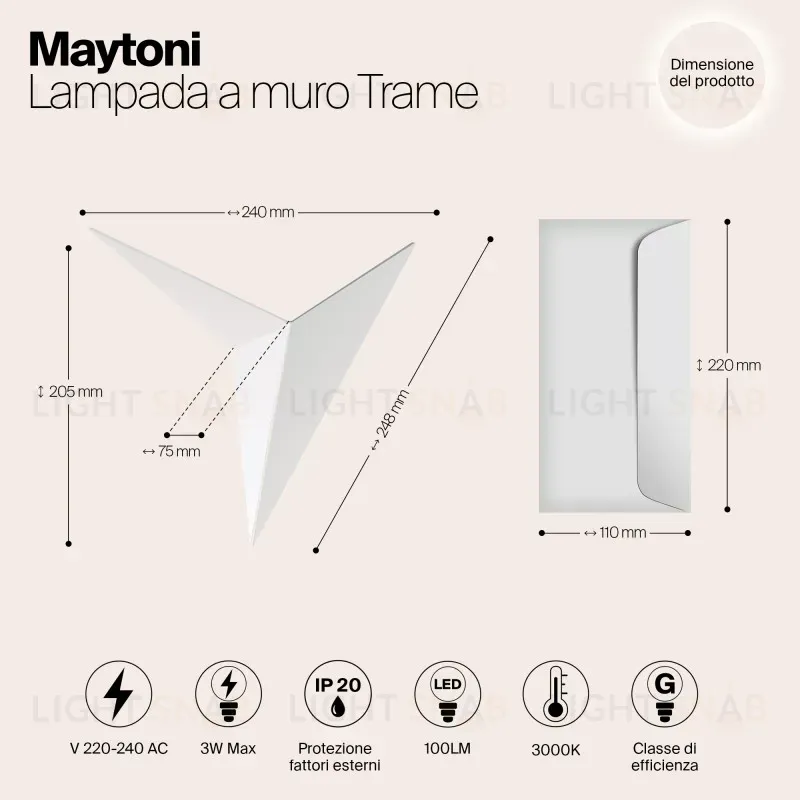 Бра Maytoni C808WL-L3W C808WL-L3W