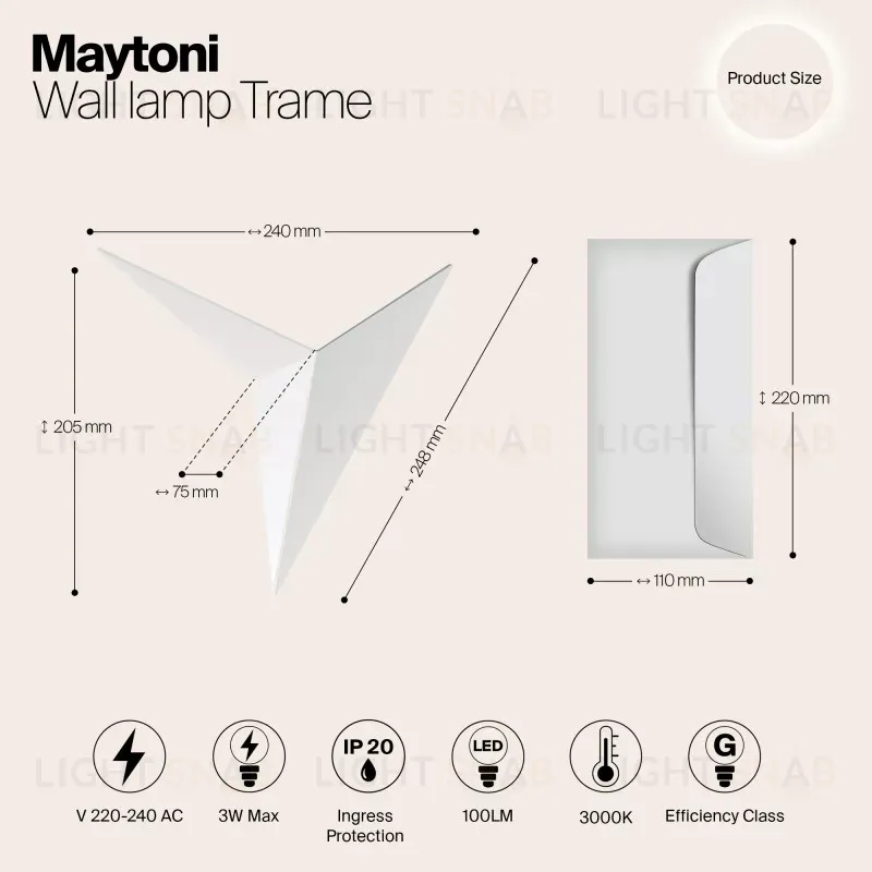 Бра Maytoni C808WL-L3W C808WL-L3W