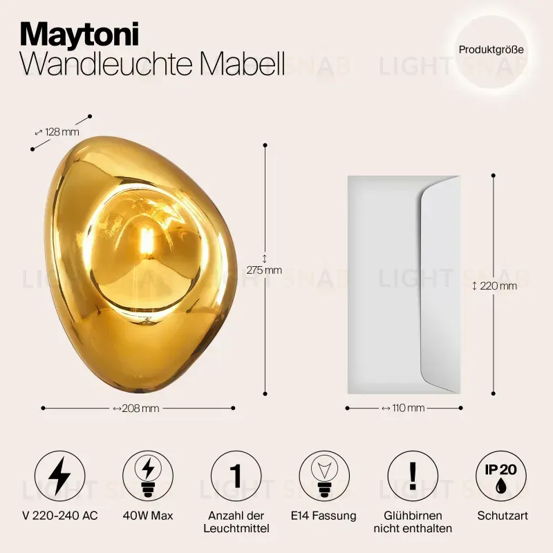 Бра Maytoni MOD306WL-01G MOD306WL-01G