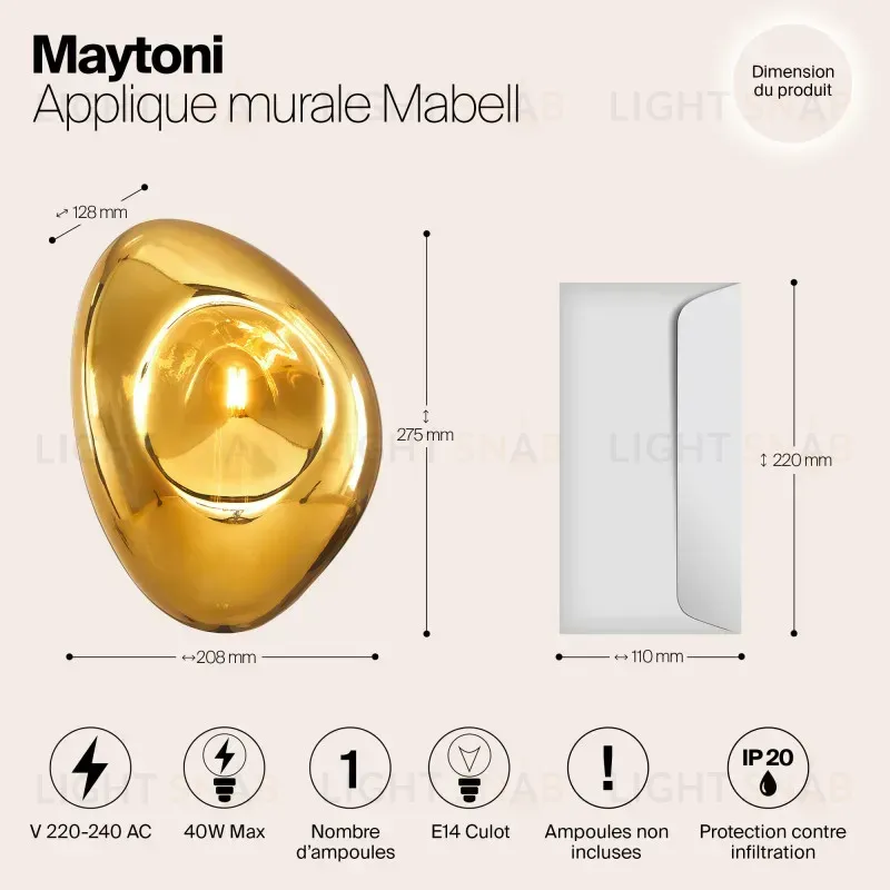 Бра Maytoni MOD306WL-01G MOD306WL-01G