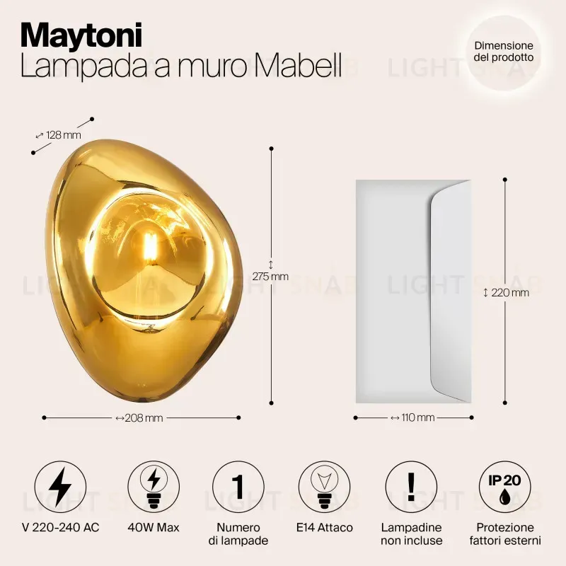 Бра Maytoni MOD306WL-01G MOD306WL-01G