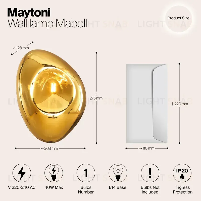 Бра Maytoni MOD306WL-01G MOD306WL-01G
