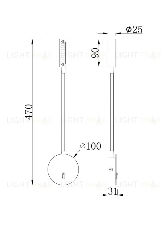 Бра Maytoni C035WL-L3B3K C035WL-L3B3K