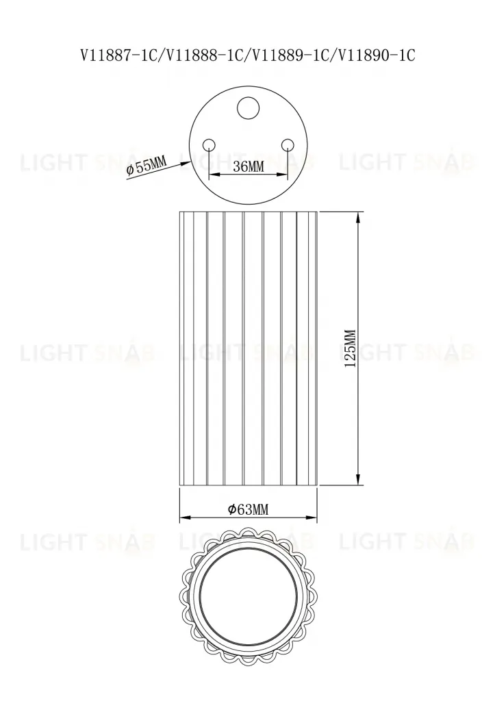 Спот Moderli V11890-1C Cora УТ000042326