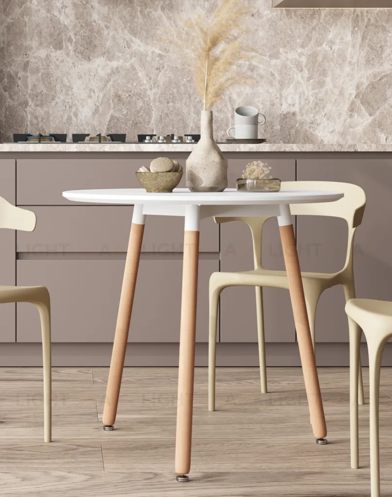 Стол круглый EAMES DST NEW D80 белый УТ000039064