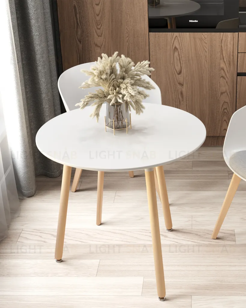 Стол круглый EAMES DST NEW D80 белый УТ000039064