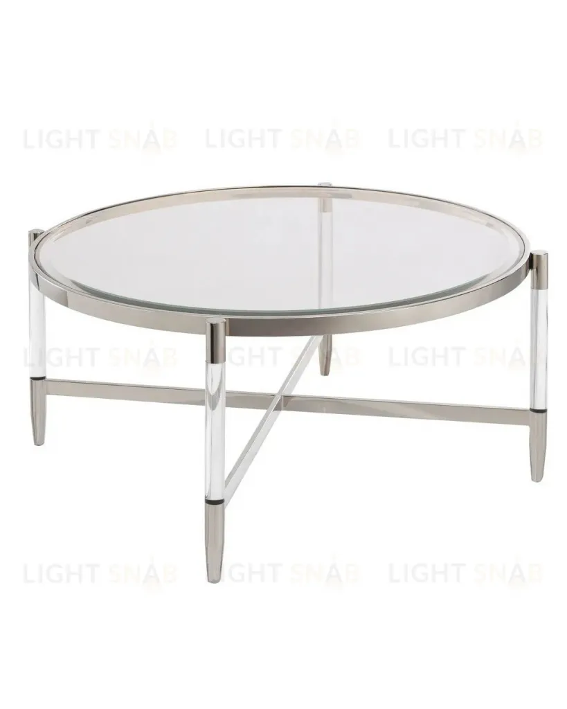 Серебряный кофейный стол "Шэрон" LHT621PS