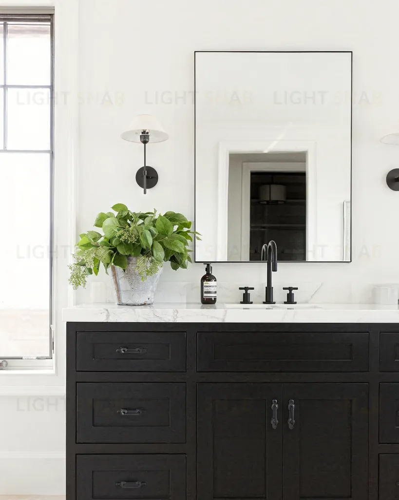 Зеркало в чёрной раме "Ноулз" LHDWM8531ZYH-black