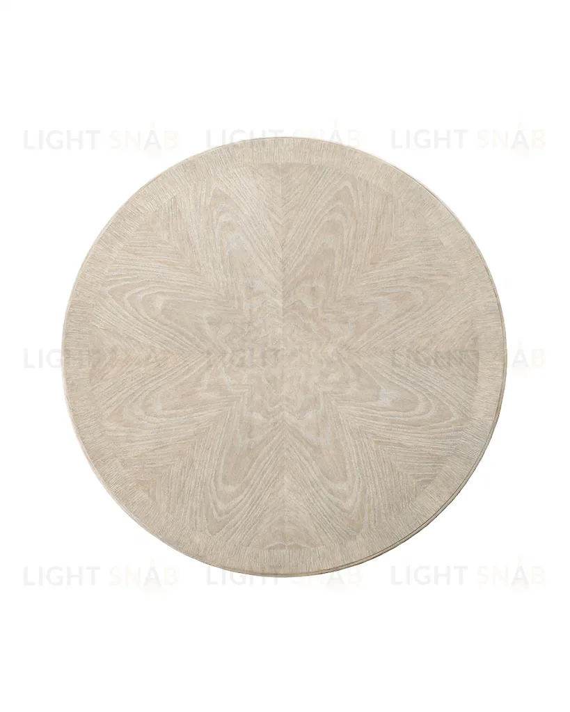 Бежевый обеденный стол из массива дуба "Парма" LHFDT1197HLN weathered oak