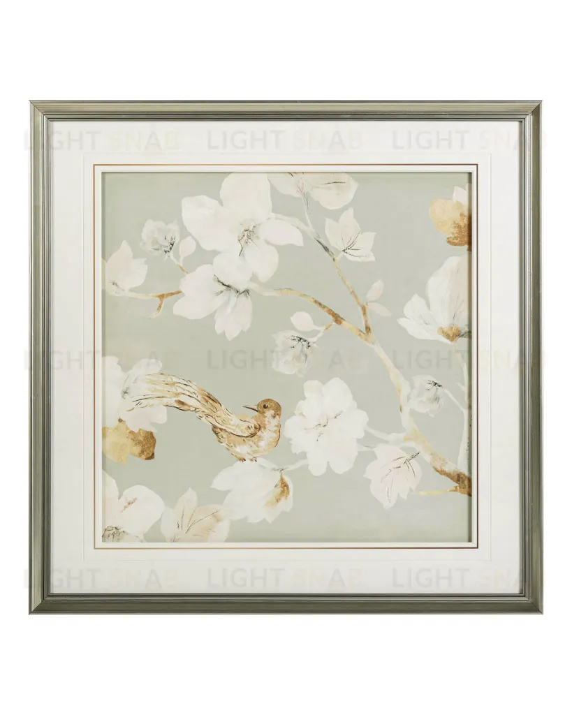 Постер в раме "Birds and flowers - II" 23P0027