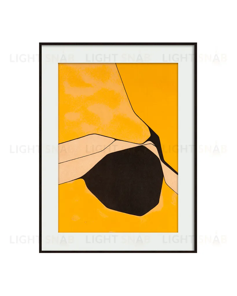 Интерьерный постер "Orange et noir" PP230208