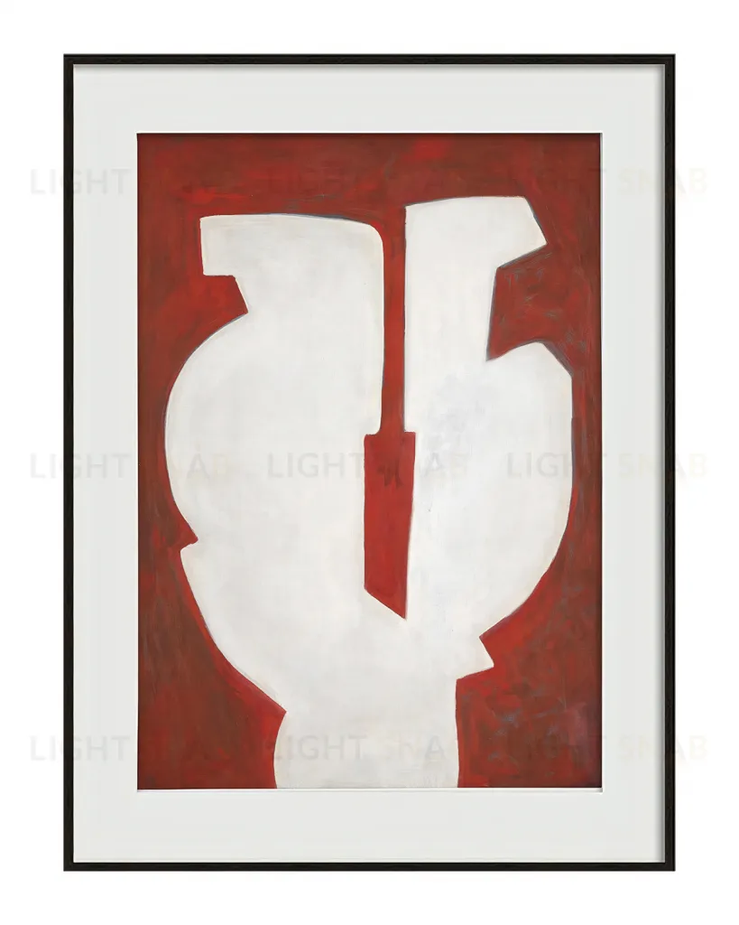 Интерьерное жикле "Composition in red" PP230206