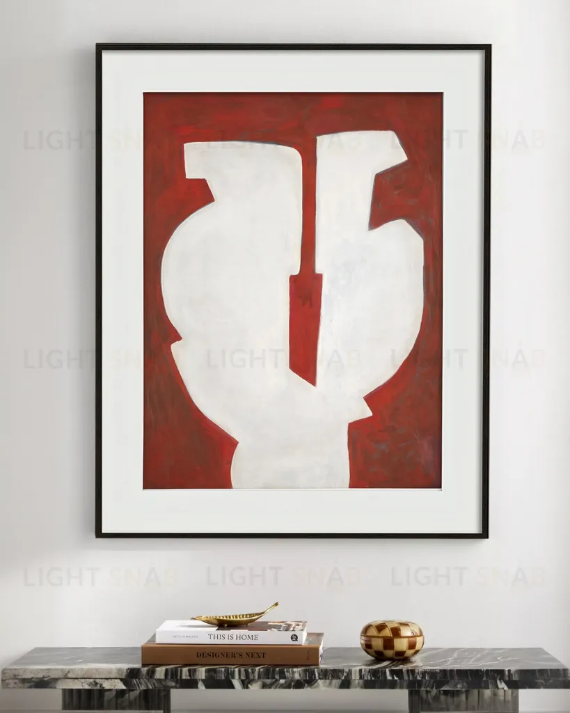 Интерьерное жикле "Composition in red" PP230206