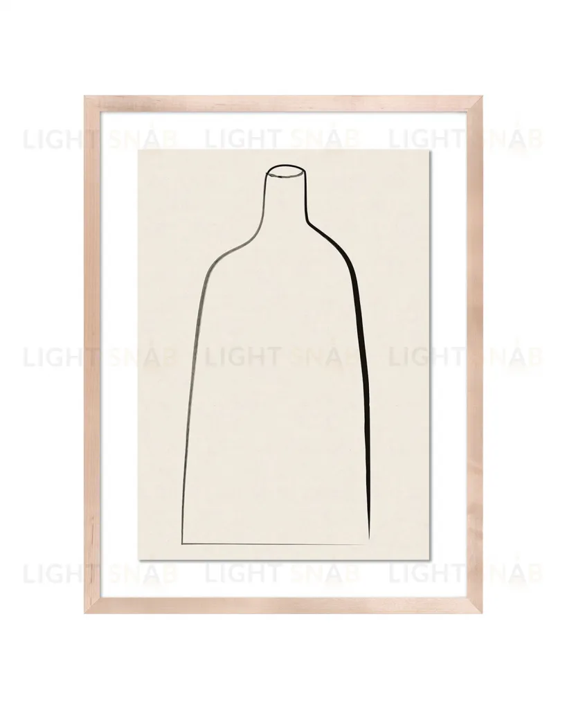 Постер "Minimal Vase" с дубовой рамой DPP390924VHS