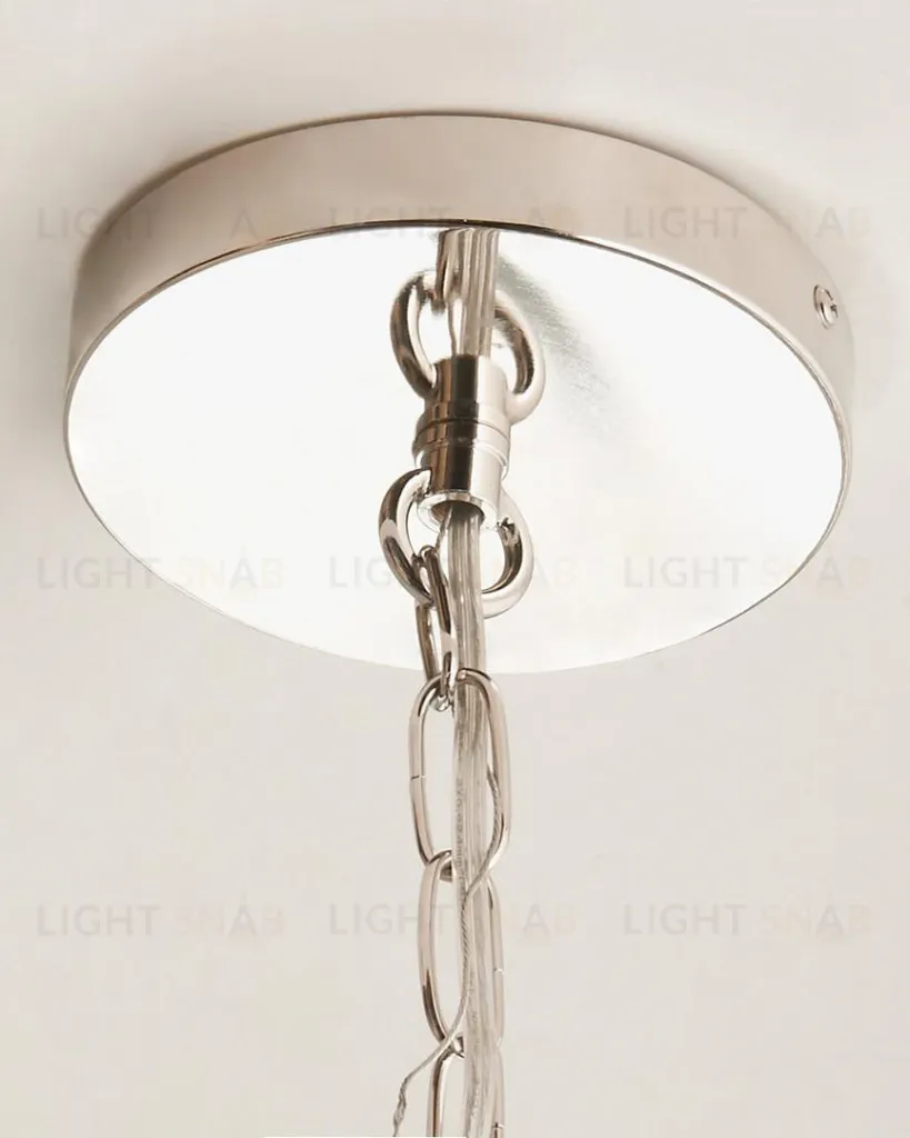 Серебряный подвесной светильник "Акант" LHLPN281023PQS