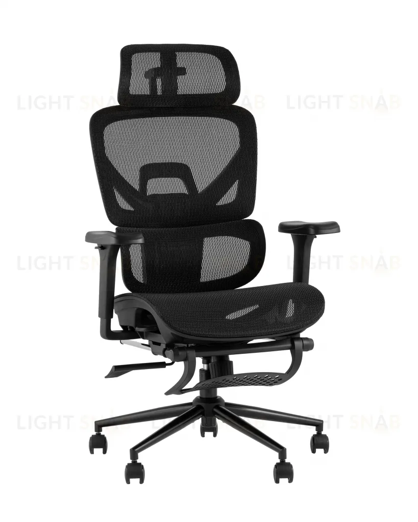 Кресло офисное TopChairs Vertus черная сетка УТ000042053