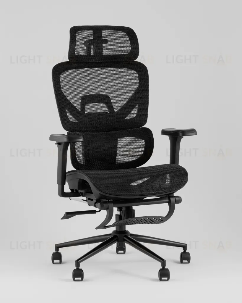 Кресло офисное TopChairs Vertus черная сетка УТ000042053