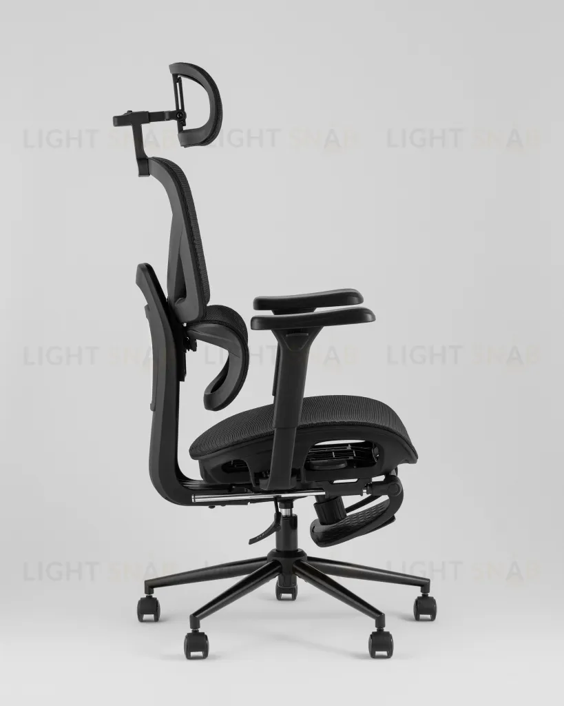 Кресло офисное TopChairs Vertus черная сетка УТ000042053