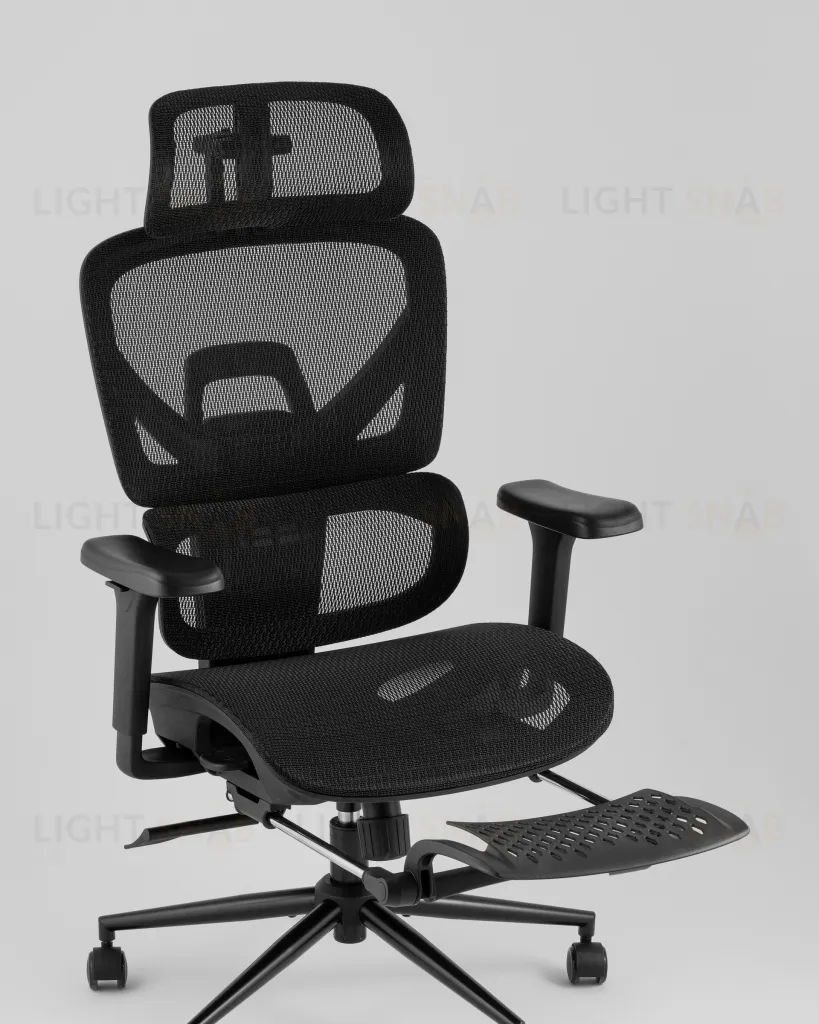 Кресло офисное TopChairs Vertus черная сетка УТ000042053