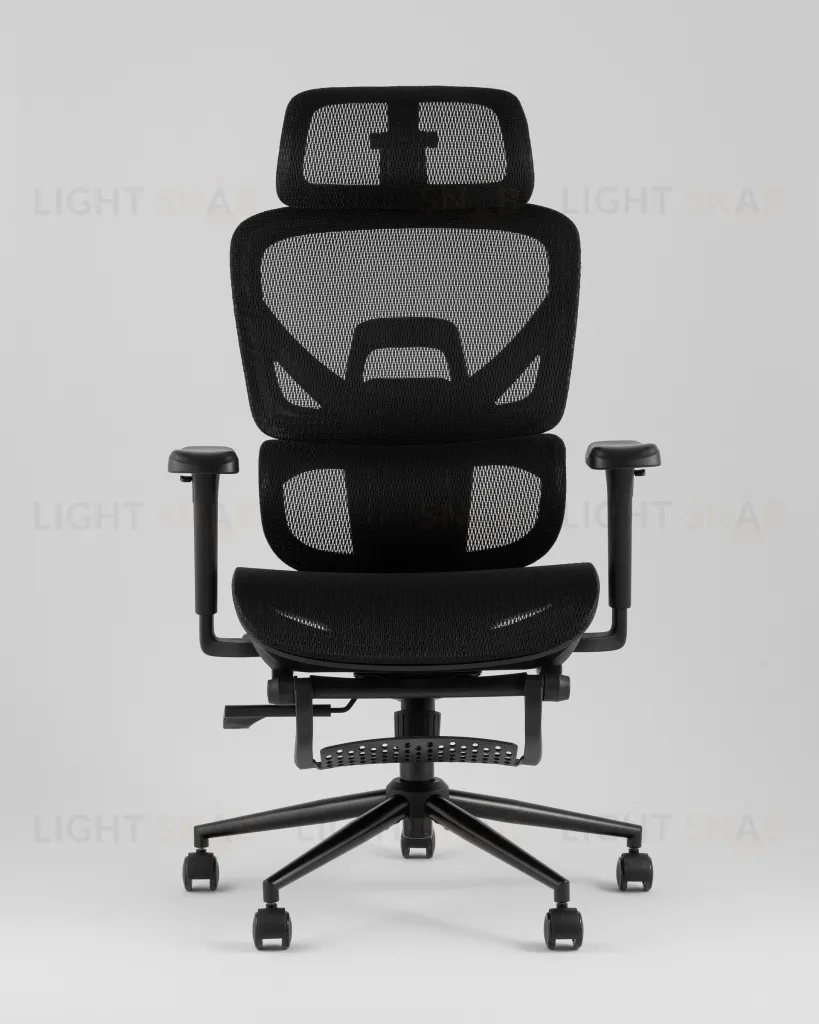 Кресло офисное TopChairs Vertus черная сетка УТ000042053