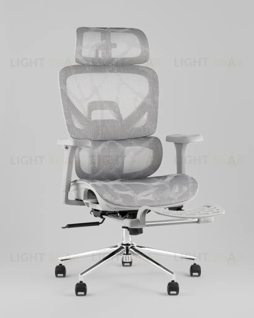 Кресло офисное TopChairs Vertus серая сетка УТ000042054