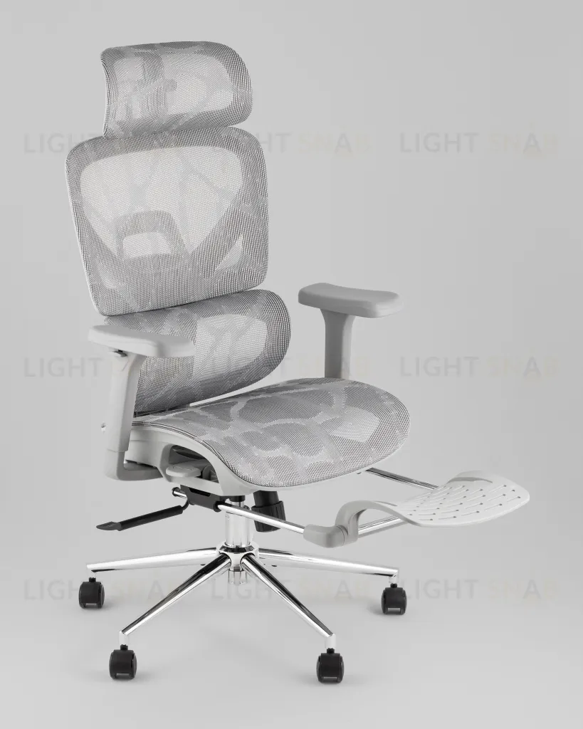 Кресло офисное TopChairs Vertus серая сетка УТ000042054
