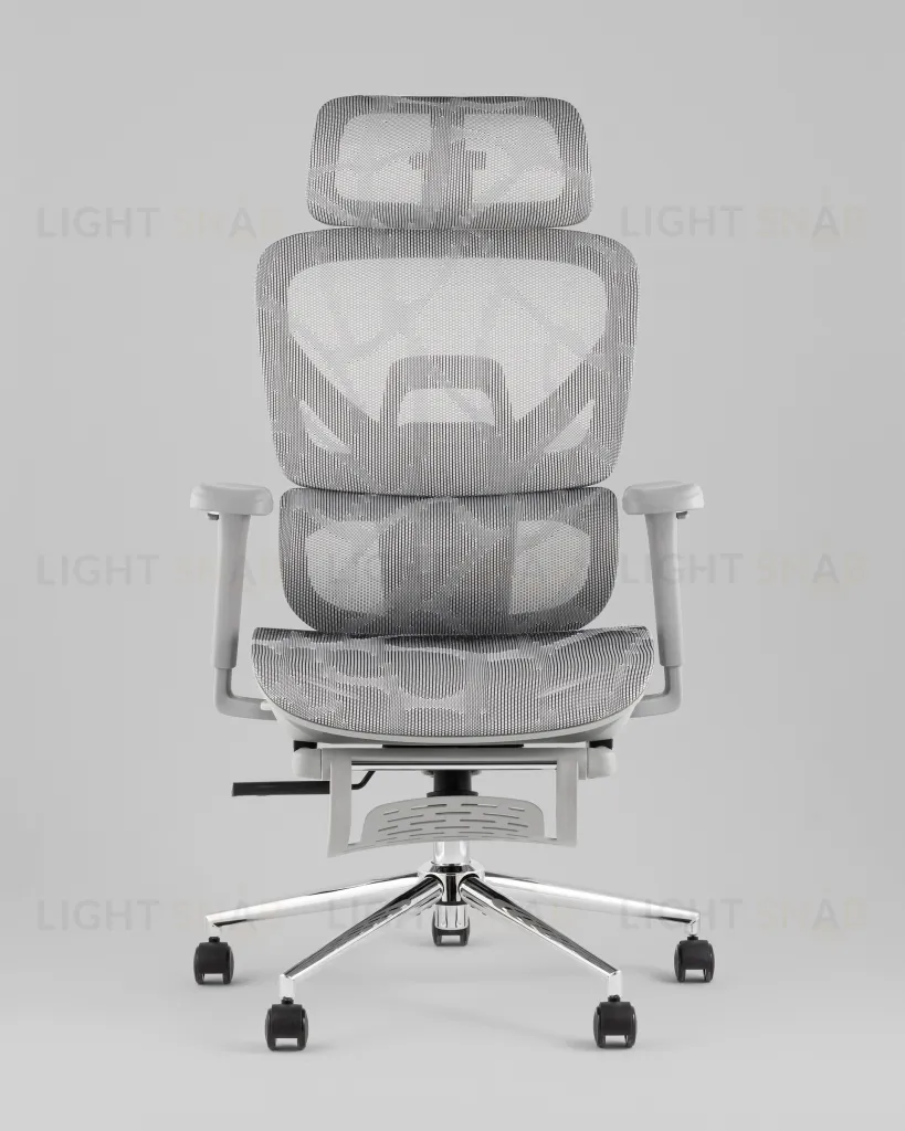 Кресло офисное TopChairs Vertus серая сетка УТ000042054