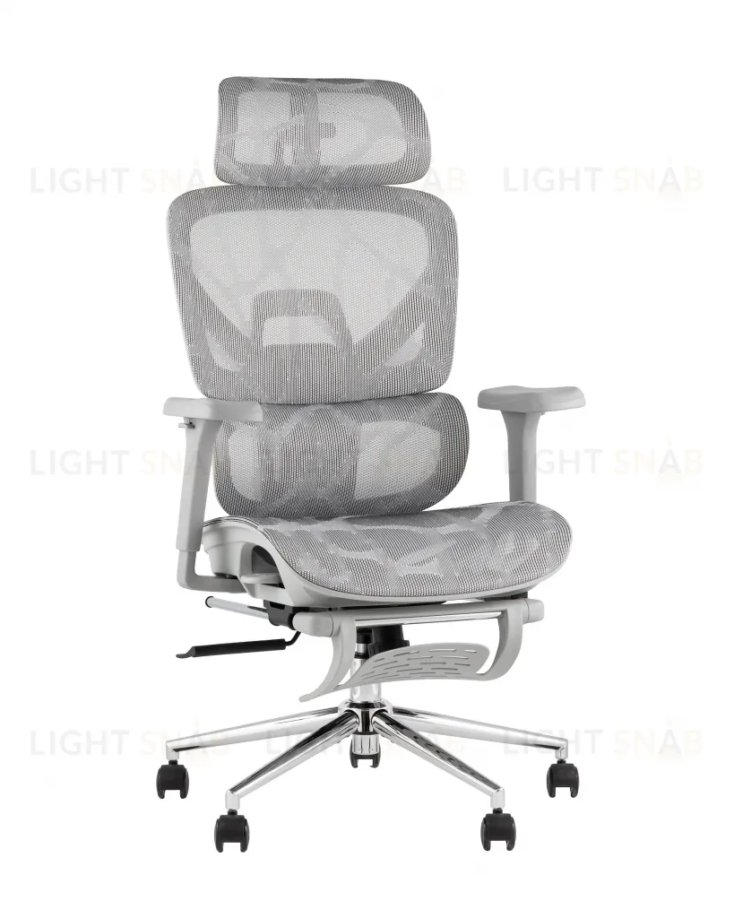 Кресло офисное TopChairs Vertus серая сетка УТ000042054