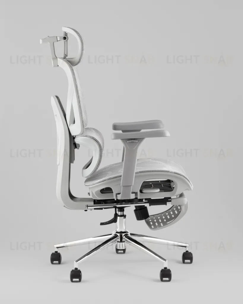 Кресло офисное TopChairs Vertus серая сетка УТ000042054