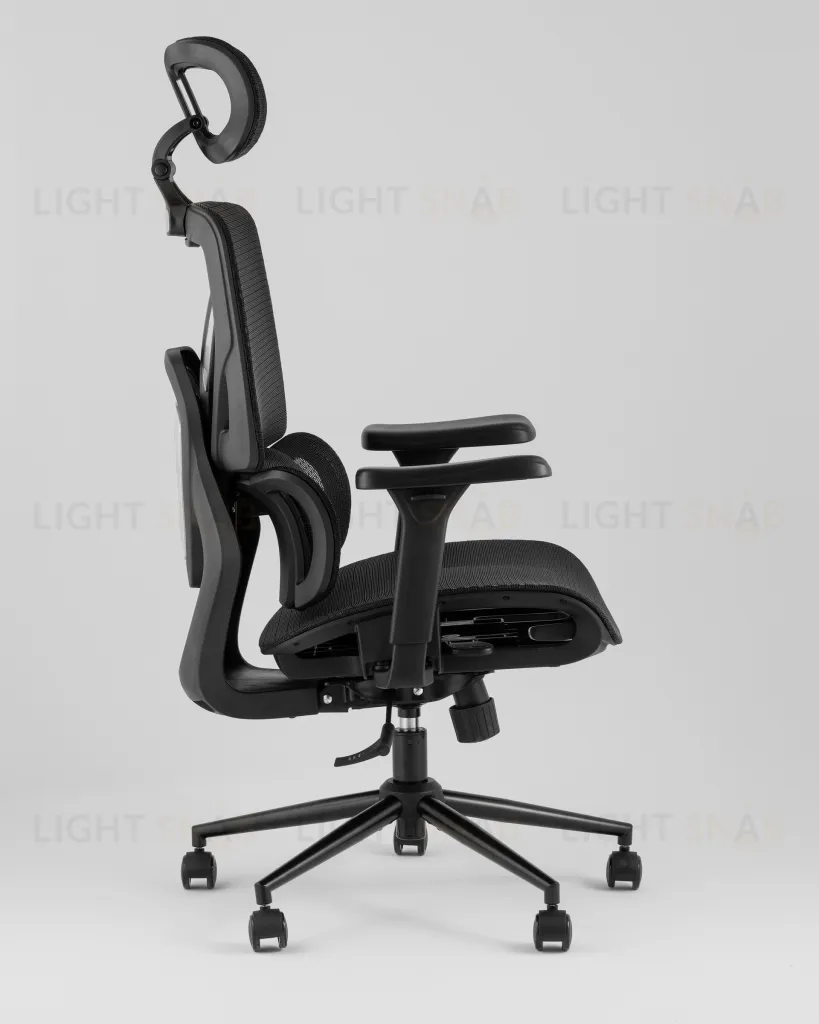 Кресло офисное TopChairs Structo черная сетка УТ000042055