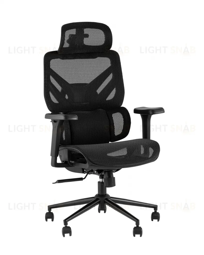 Кресло офисное TopChairs Structo черная сетка УТ000042055
