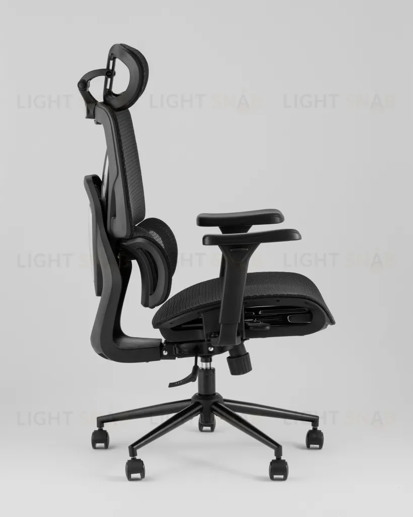 Кресло офисное TopChairs Structo черная сетка УТ000042055