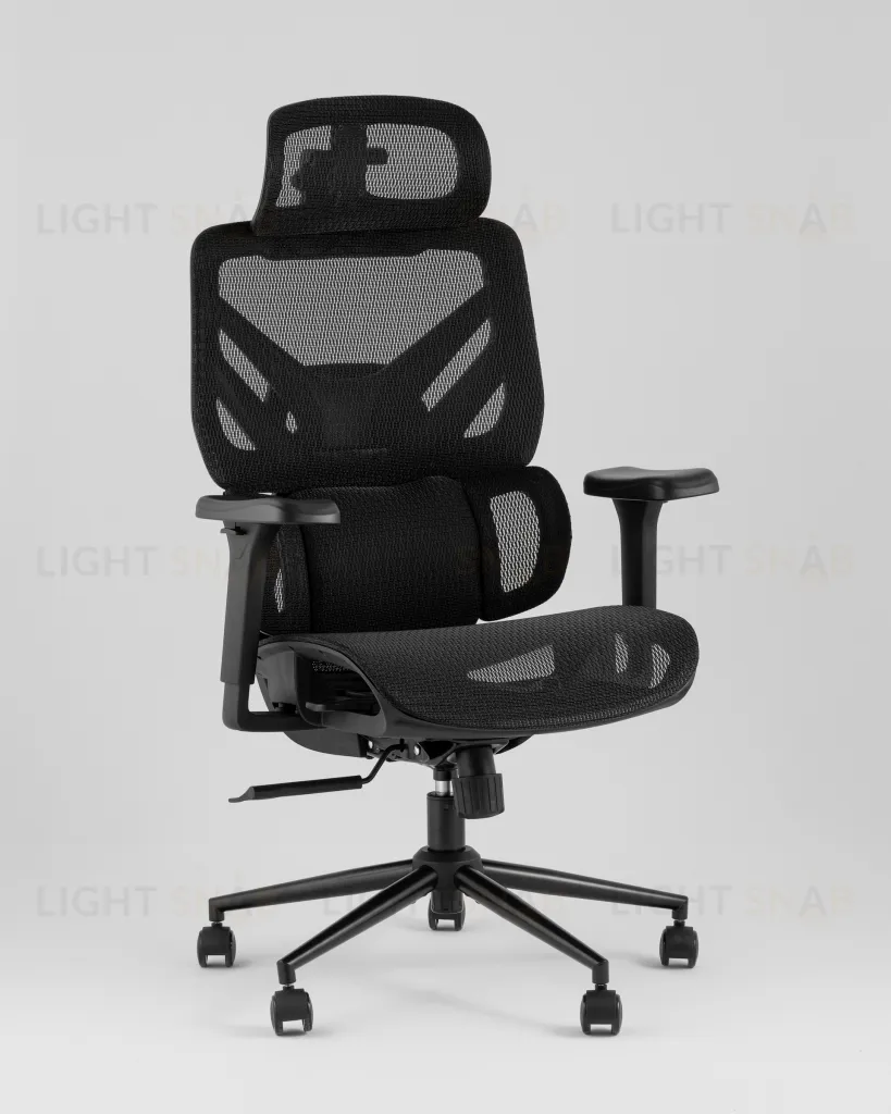 Кресло офисное TopChairs Structo черная сетка УТ000042055