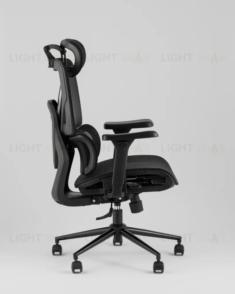 Кресло офисное TopChairs Structo черная сетка УТ000042055
