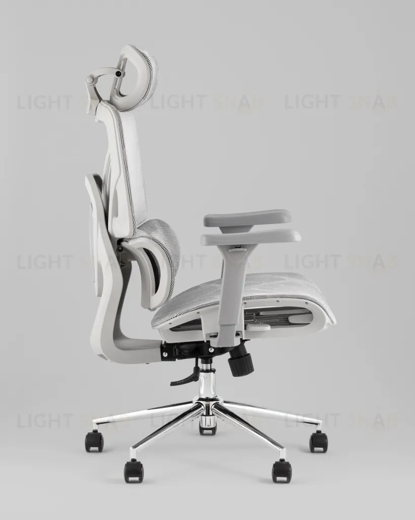 Кресло офисное TopChairs Structo серая сетка УТ000042056