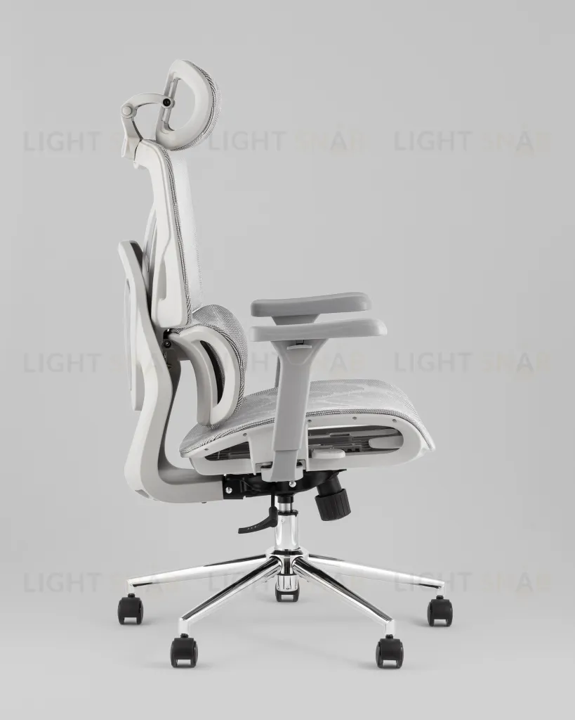 Кресло офисное TopChairs Structo серая сетка УТ000042056